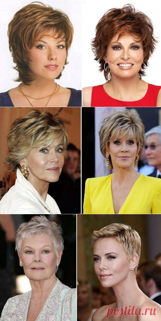 Стрижки для круглого лица для женщин за 40