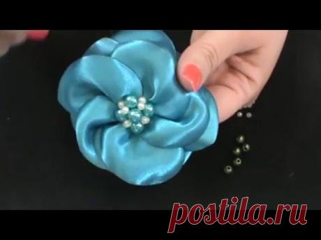 FACIL CENTRO DE PERLAS Paso a Paso EASY PEARL HAIR BOW CENTER Tutorial DIY How To PAP