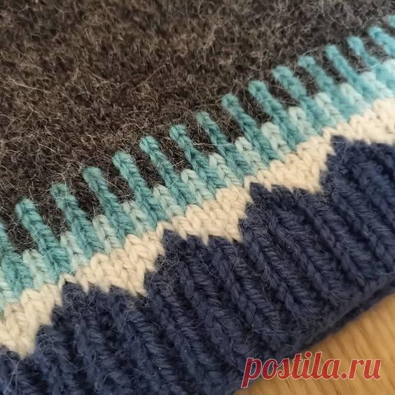 🧶 Детали и изюминки: минимальные включения жаккарда в изделие | Ольга Прилуцкая, вязание - это модно | Дзен