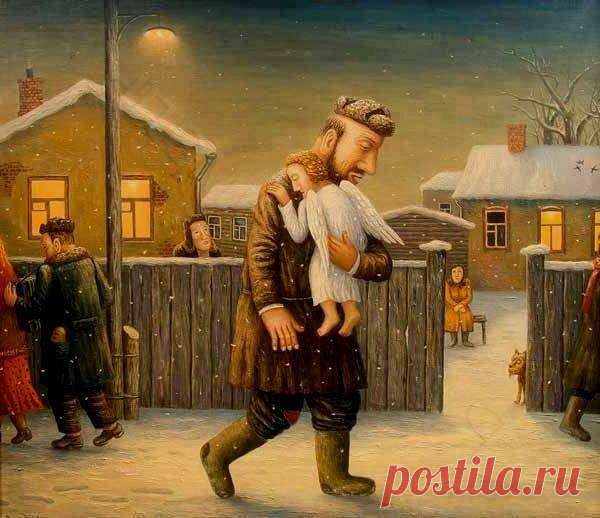 Берегите своего ангела. Художник Владимир Любаров.