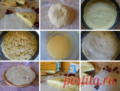 Очень нежный пирог с бананами
