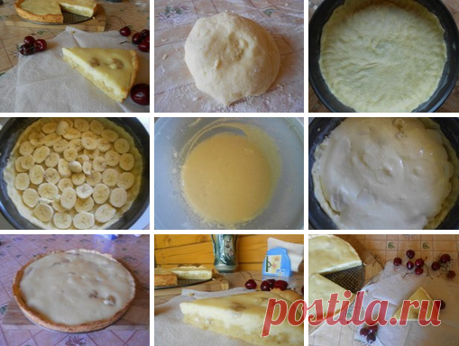 Очень нежный пирог с бананами
