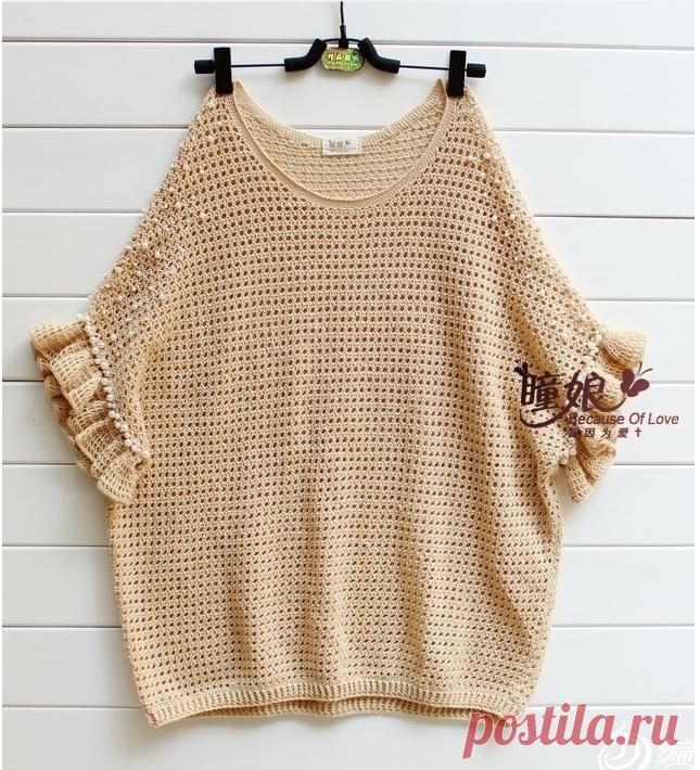 пуловер крючком