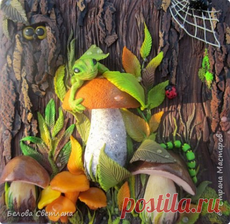 Лепим панно &quot;Грибная история&quot; | Страна Мастеров
