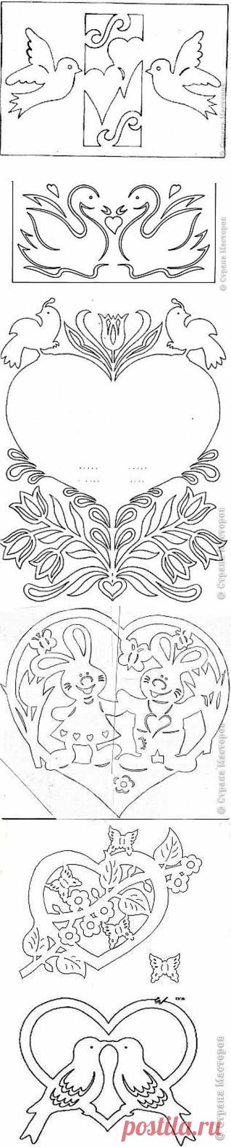 Ажурные Валентинки (почти киригами).