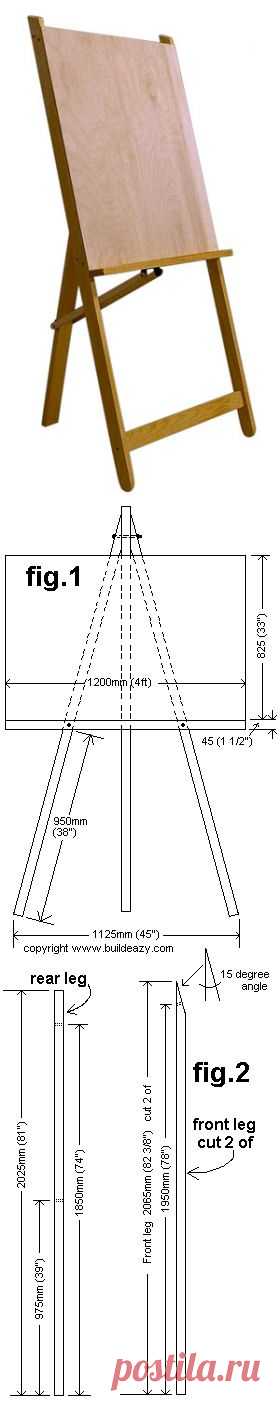 Как сделать мольберт своими руками - Ручная работа и креатив - интернет-журнал | Поделки своими руками