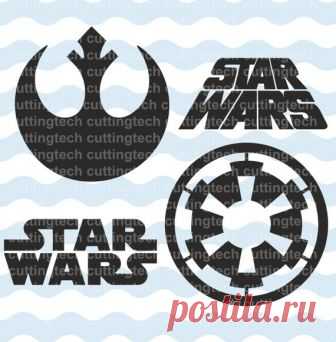 star wars SVG, PNG Cut Files for use with Silhouette Studio, Cricut, Cutting Machines, scrapbooking, vinyl,stencil template de cuttingtech en Etsy Studio