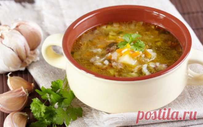Рассольник с перловкой