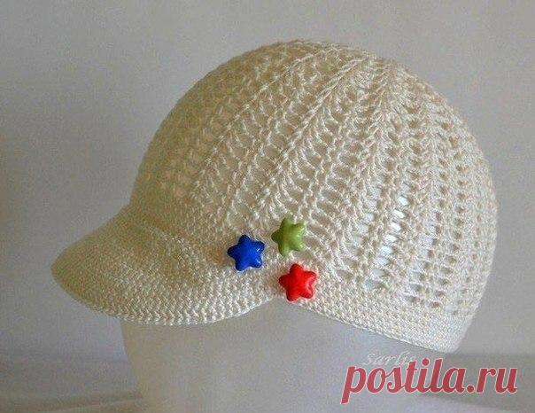 Летняя кепочка (Вязание крючком) | Журнал Вдохновение Рукодельницы
