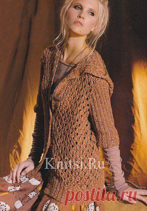 Кардиган с капюшоном. Вязание для женщин / Кардиганы / Спицами