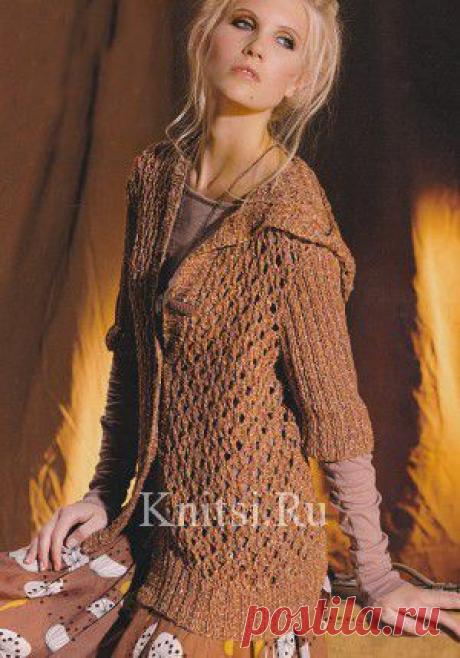 Кардиган с капюшоном. Вязание для женщин / Кардиганы / Спицами
