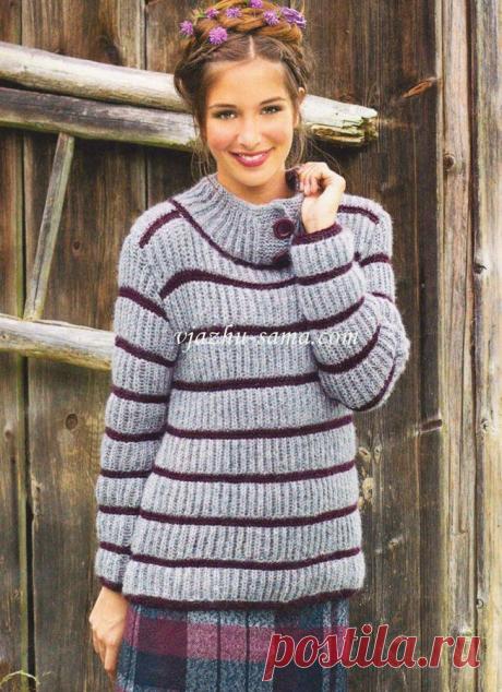 Свитер с патентным узором