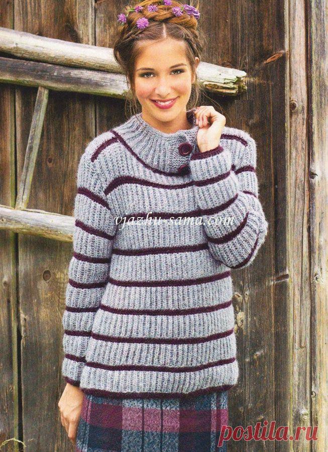 Свитер с патентным узором