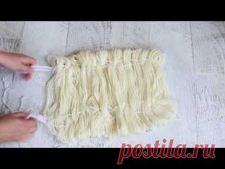 Dyepot Weekly #71 - Winding a Super Wide Skein to Create a Hand Dyed Yarn Gradient with Acid Dyes - YouTube