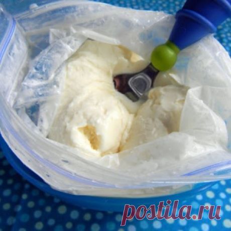 Вкуснейшее домашнее мороженое в мешочке — восхитительно на вкус и просто в приготовлении!