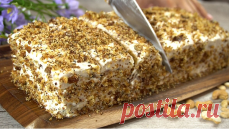 Фаворит быстрой выпечки - Торт "Королевский". Никаких мисок: замешивается в одной чаше. Одно тесто, три коржа, три вкуса... | Готовим с Калниной Натальей | Дзен
