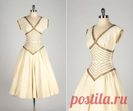 Hollywood & Vine vintage 1950s dress . от millstreetvintage