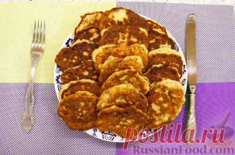 Рецепт: Оладьи с фаршем на RussianFood.com