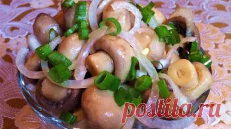 Маринованные шампиньоны: отличная закуска для любого стола