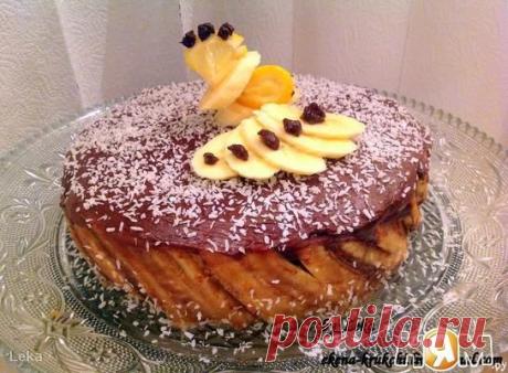 Торт "Криольо" с шоколадом и бананами - Рецепт с пошаговыми фотографиями - Ням.ру
