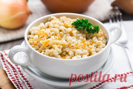 Орзотто с тыквой, перцем и рукколой.