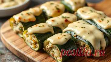 Кабачковые рулетики с сырным соусом: нежная закуска с изысканным вкусом