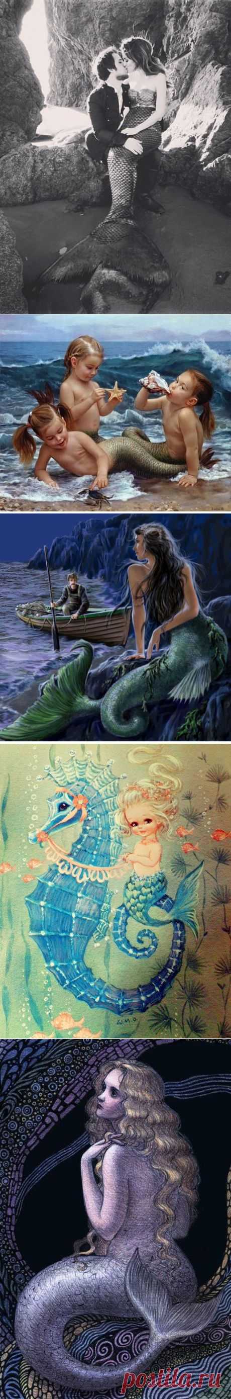 Русалка / Декупаж / Картинки для декупажа