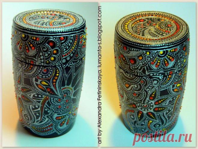 (+1) тема - Точечная роспись Александры Фетининской | СДЕЛАЙ САМ!