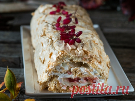 Меренговый рулет &amp;#8212; Alexandra cooking
