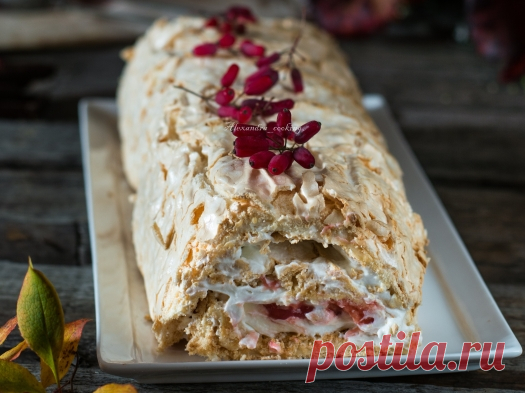 Меренговый рулет &#8212; Alexandra cooking