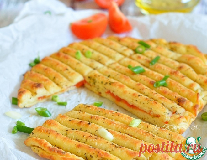 Гриль-лепешки с помидорами и чесноком – кулинарный рецепт