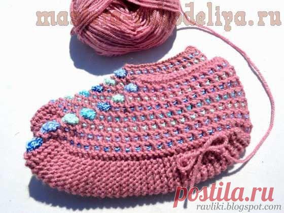 Ленивые тапки,вяжем сами | Сделай сам!
