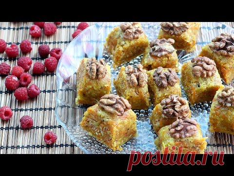 Невероятно вкусный десерт из моркови и грецких орехов