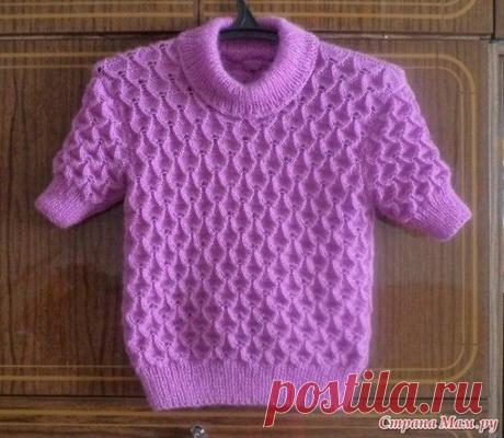 Красивый узор спицами