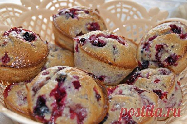 Кексы с черной смородиной – любимый рецепт летней выпечки | По Секрету Всему Свету | Яндекс Дзен