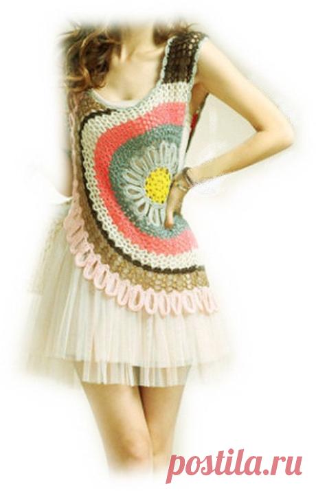 Crochet Blouse Crochet Bolero / Jachet Handmade Top / Vest /Shrug