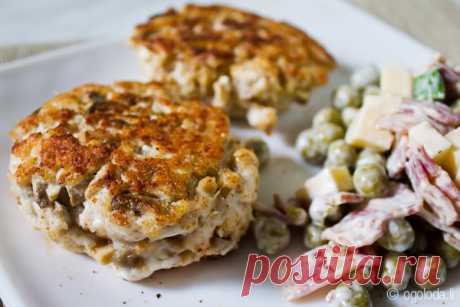 Быстрые куриные котлеты с грибами (от пользователя, грибы, мясо, основные блюда, курица) - рецепт на Оголодали?