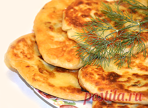 Постные лепешки на минеральной воде (с начинкой) / Простые рецепты