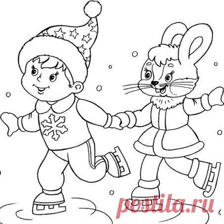 Раскраски Зима | Растем и развиваемся вместе с мамой!