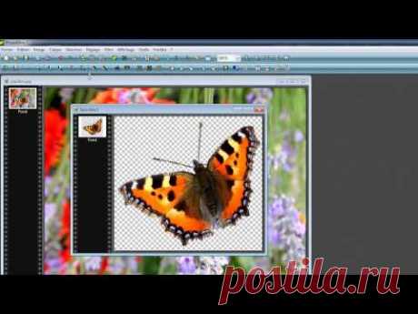 Détourer et incruster une image avec Photofiltre - YouTube