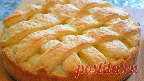 Яблочный пирог с заварным кремом - Детская кухня