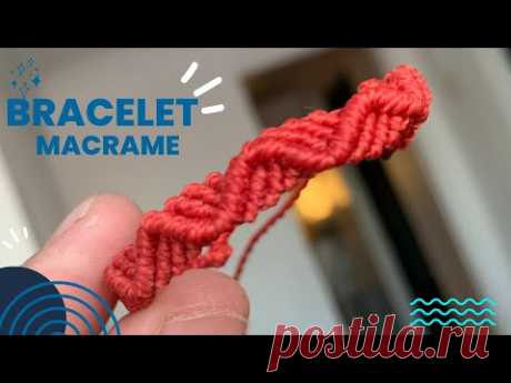 Pulsera Zig Zag macrame paso a paso By Artemanual