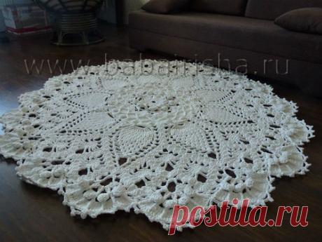 Кружевной ковер — украшение гостиной .