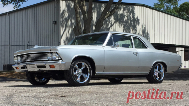 1966 Chevrolet 300 Deluxe Coupe / F16 / Indy 2017 / Аукцион Mecum 1966 Chevrolet 300 Deluxe Coupe представлен как Лот F16 в Индианаполисе, в