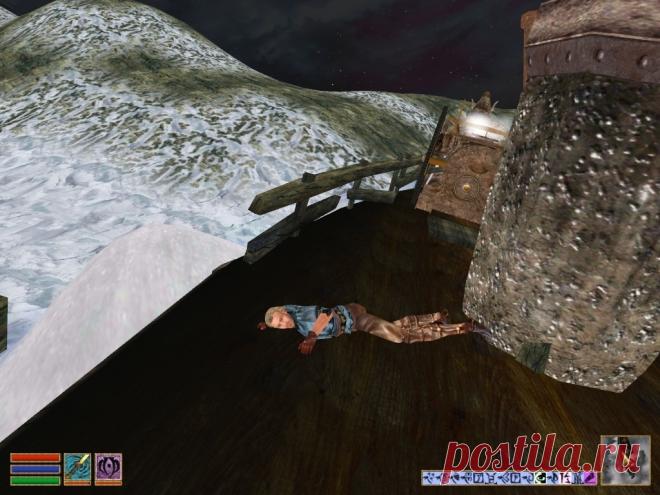 Франсуа Марквардт (Francois Markuardt), бретон-контрабандист, бывший участник экспедиции Луи Чернозема, ныне, перейдя в разряд мертвецов, лежит на палубе двемерского воздушного корабля, уткнувшегося на полном лету в склон горы Моэсринг.
Francois Markuardt, Breton smuggler, a former member of the expedition of Louis Beauchamp, now, having passed into the category of the dead, lies on the deck of The Patchwork Airship, that crashed at the foot of the Moesring Mountains.