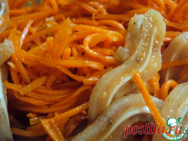 Свиные ушки по-корейски Кулинарный рецепт