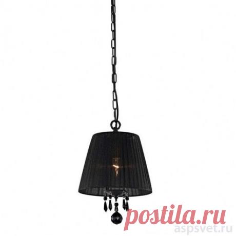 Подвес черного цвета, с абажуром L'Arte Luce серии PALERMO