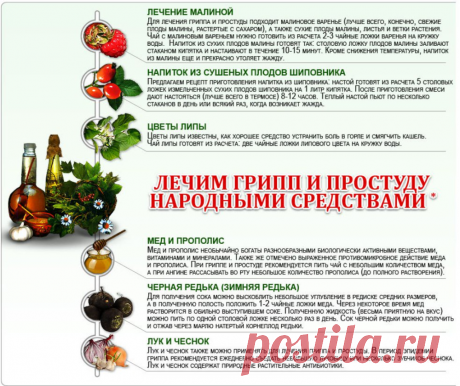 Лечим грипп и простуду народными средствами