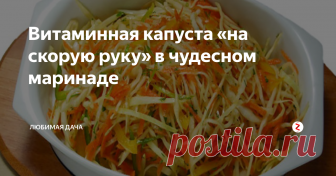 Витаминная капуста «на скорую руку» в чудесном маринаде Капуста «на скорую руку» – это не только бюджетный вариант блюда, но еще и полезный! Капустный салатик подойдет для всех, кто следит за фигурой, а готовится он невероятно просто и быстро. Если вы бережете свое время и хотите добавить в свой рацион что-то новенькое – обязательно записывайте этот рецепт.
Витаминная капуста: пошаговое приготовление
Сначала я расскажу вам, какими ингредиентами вам нуж