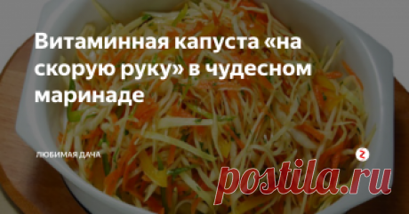 Витаминная капуста «на скорую руку» в чудесном маринаде Капуста «на скорую руку» – это не только бюджетный вариант блюда, но еще и полезный! Капустный салатик подойдет для всех, кто следит за фигурой, а готовится он невероятно просто и быстро. Если вы бережете свое время и хотите добавить в свой рацион что-то новенькое – обязательно записывайте этот рецепт.
Витаминная капуста: пошаговое приготовление
Сначала я расскажу вам, какими ингредиентами вам нуж